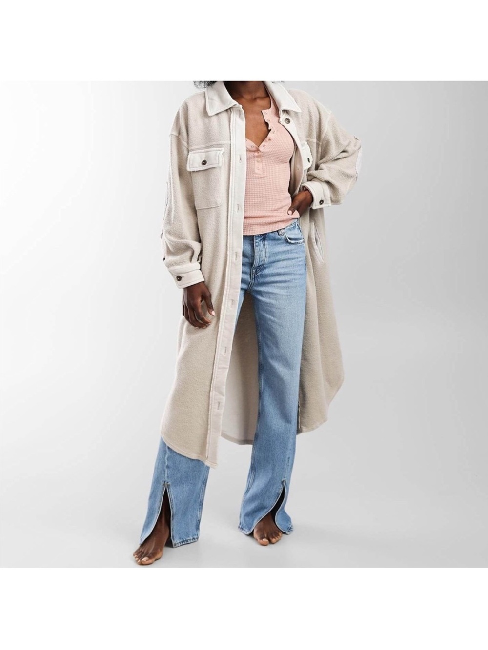 Free people we the free long ruby jacket
